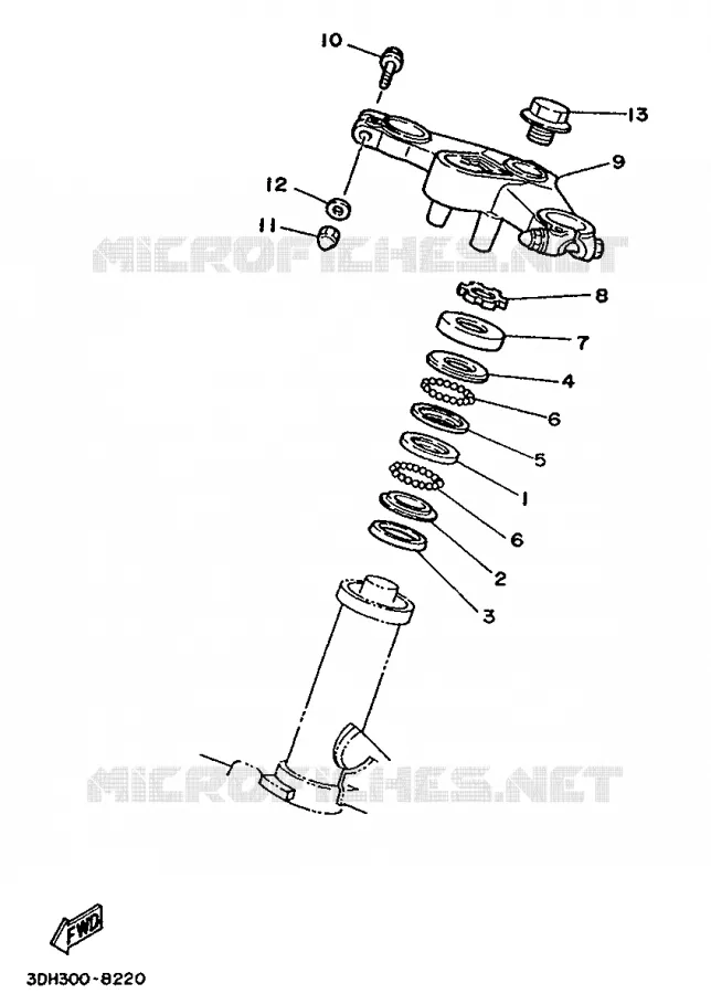 DIRECTION Yamaha MOTO 350 1988 RDLC  RD350LCF