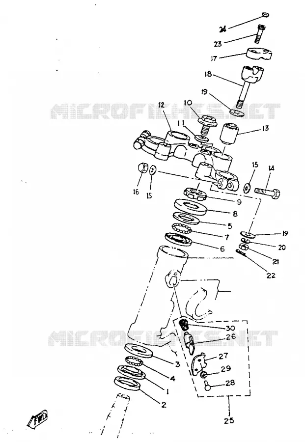 DIRECTION Yamaha MOTO 125 1987 SR  SR125