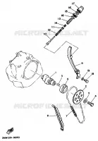 ARBRE A CAMES / CHAINE DE DISTRIBUTION pour Yamaha SR 1996