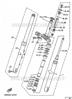 FOURCHE pour Yamaha SR 1996