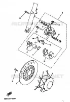 ETRIER DE FREIN AVANT pour Yamaha SR 1996