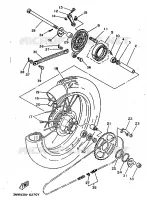 ROUE ARRIERE pour Yamaha SR 1996