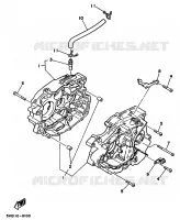 CARTER MOTEUR pour Yamaha SR 1997