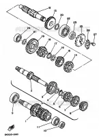 TRANSMISSION pour Yamaha SR 1997