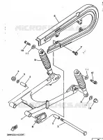 BRAS OSCILLANT / AMORTISSEUR pour Yamaha SR 1997