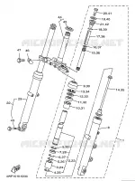 FOURCHE pour Yamaha SR 1997