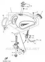 RESERVOIR A ESSENCE pour Yamaha SR 1997