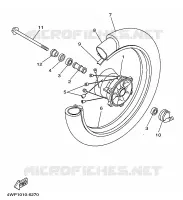 ROUE AVANT pour Yamaha SR 1997