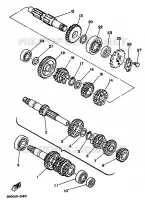 TRANSMISSION pour Yamaha SR 1997