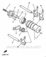 BARILLET DE SELECTION / FOURCHETTES pour Yamaha SR 1997