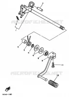 AXE DE SELECTEUR / PEDALE pour Yamaha SR 1997