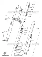 FOURCHE pour Yamaha SR 1997