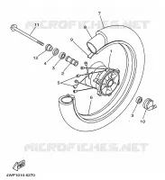 ROUE AVANT pour Yamaha SR 1997