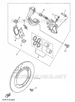 ETRIER DE FREIN AVANT pour Yamaha SR 1997