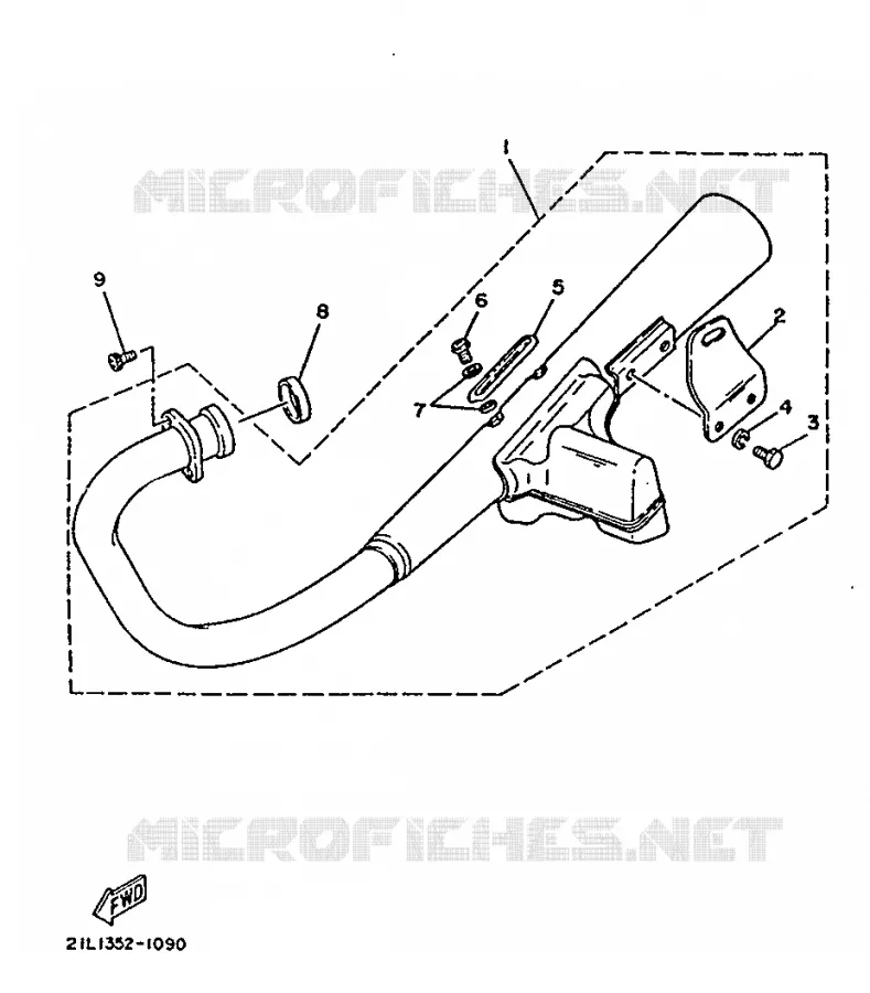 ECHAPPEMENT Yamaha MOTO 250 1991 SR  SR250
