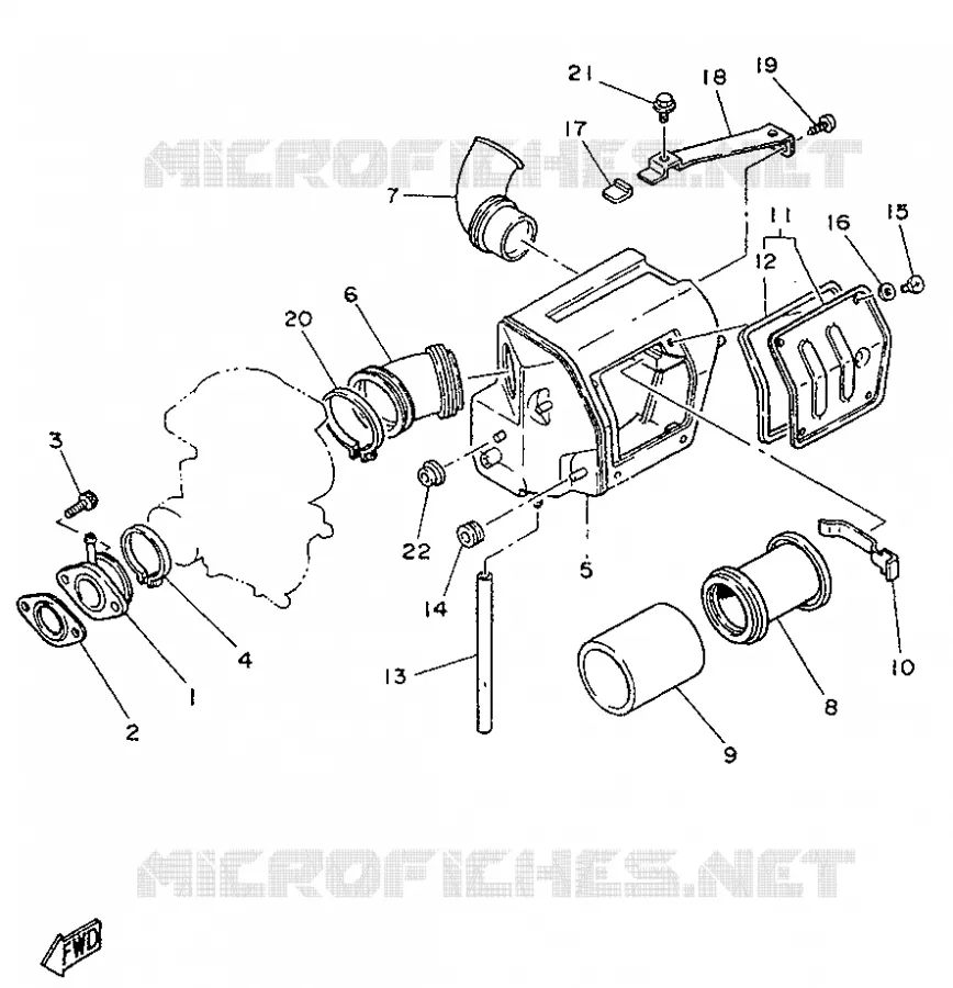 ADMISSION Yamaha MOTO 250 1996 SR  SR250