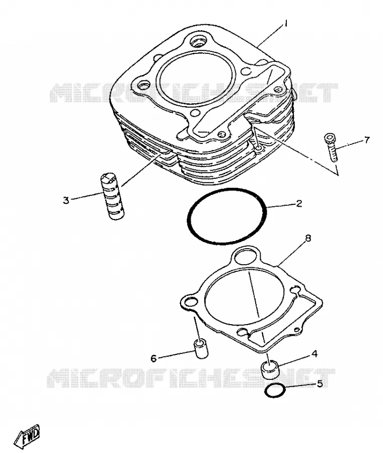 CYLINDRE Yamaha MOTO 250 1996 SR  SR250