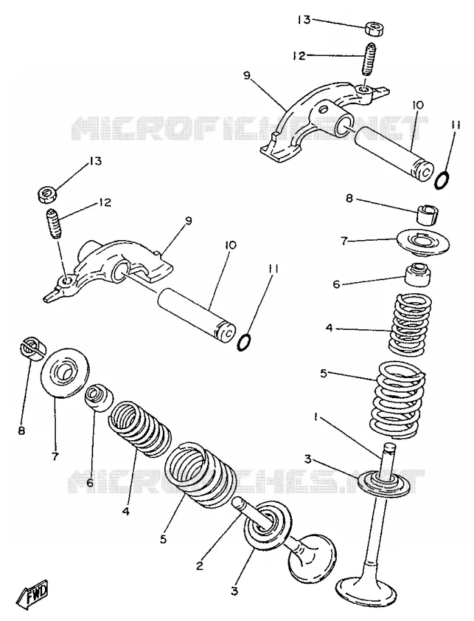 SOUPAPE Yamaha MOTO 250 1996 SR  SR250