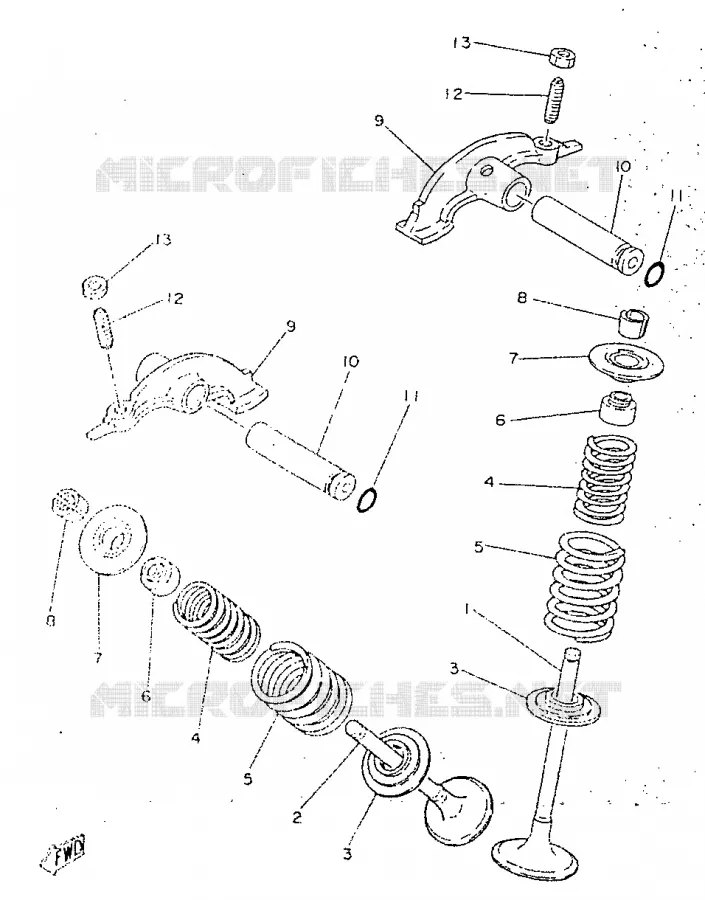 SOUPAPE Yamaha MOTO 250 1998 SR  SR250