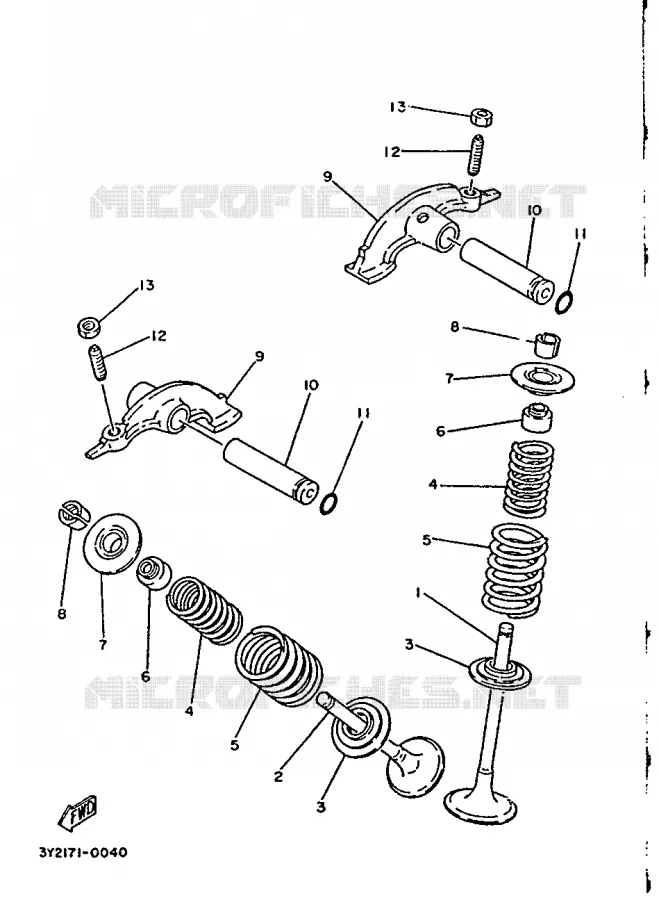 SOUPAPE Yamaha MOTO 250 1990 SR  SR250SP