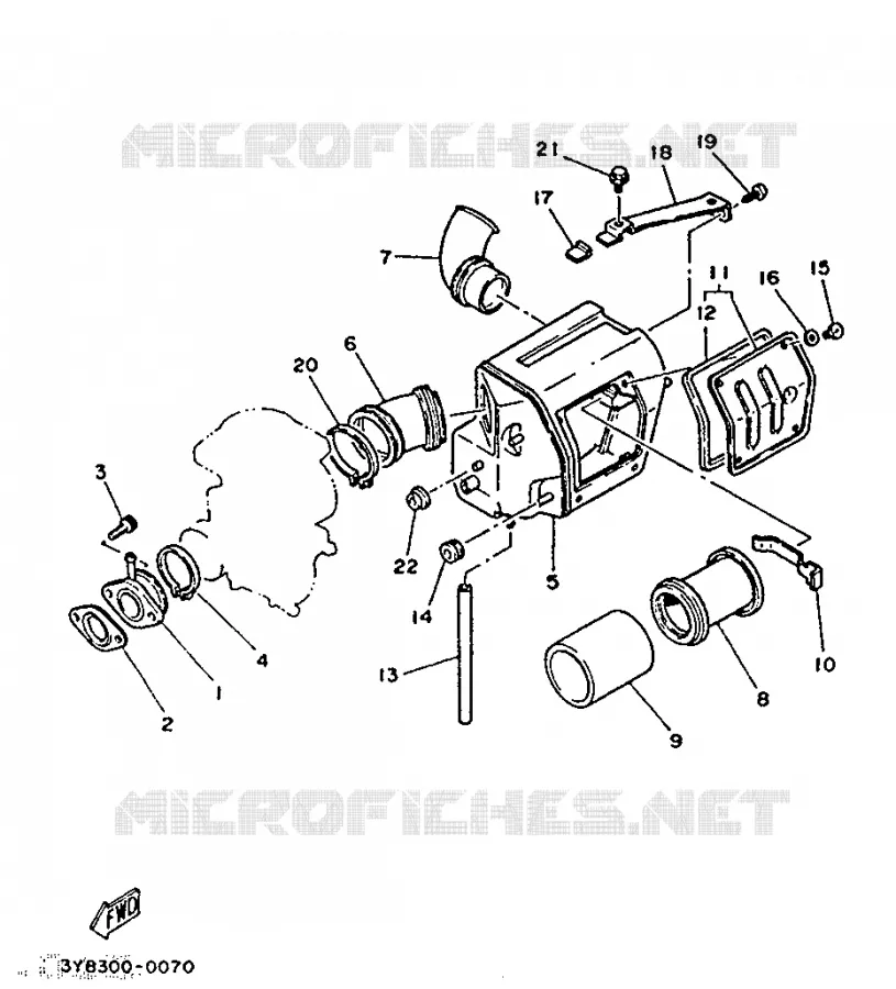 ADMISSION Yamaha MOTO 250 1990 SR  SR250SP