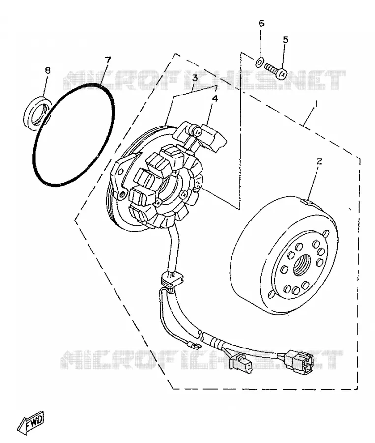 ALLUMAGE Yamaha MOTO 250 1996 SR  SR250SP