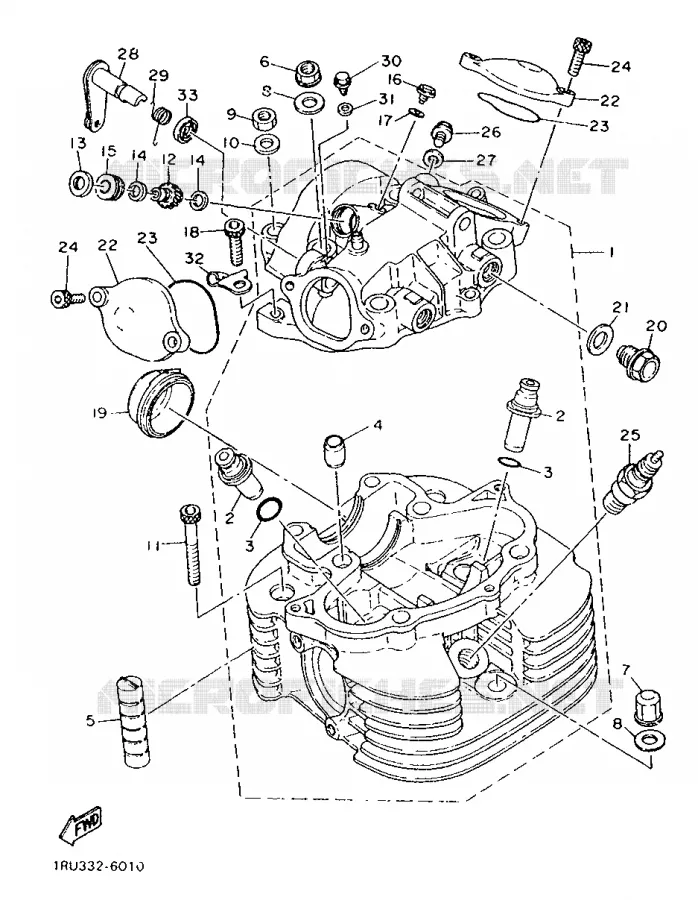 CULASSE Yamaha MOTO 500 1987 SR  SR500