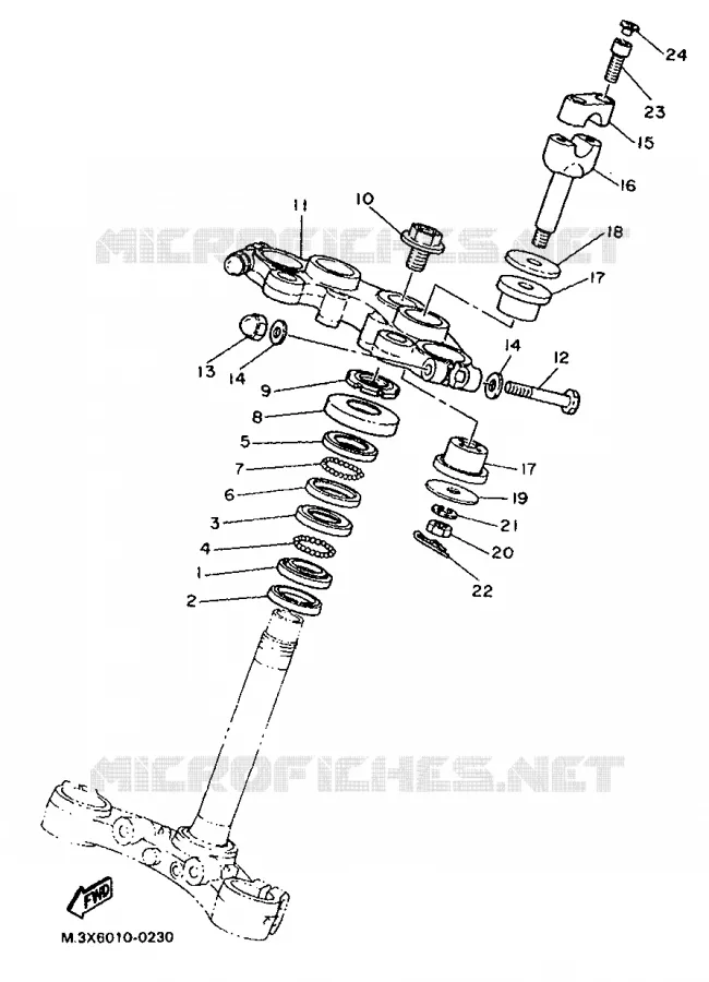 DIRECTION Yamaha MOTO 500 1991 SR  SR500