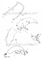 GARDE BOUE pour Yamaha SR 1995
