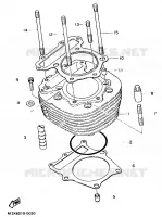 CYLINDRE pour Yamaha SR 1995