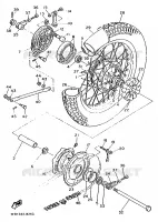 ROUE ARRIERE pour Yamaha SR 1995
