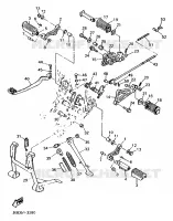 SUPPORT / REPOSE PIEDS pour Yamaha SR 1995