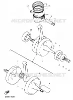 VILEBREQUIN / PISTON pour Yamaha SR 1995