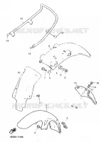 GARDE BOUE pour Yamaha SR 1995