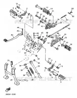 SUPPORT / REPOSE PIEDS pour Yamaha SR 1995