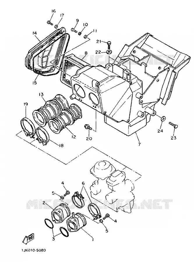 ADMISSION Yamaha MOTO 600 1986 SRX  SRX600