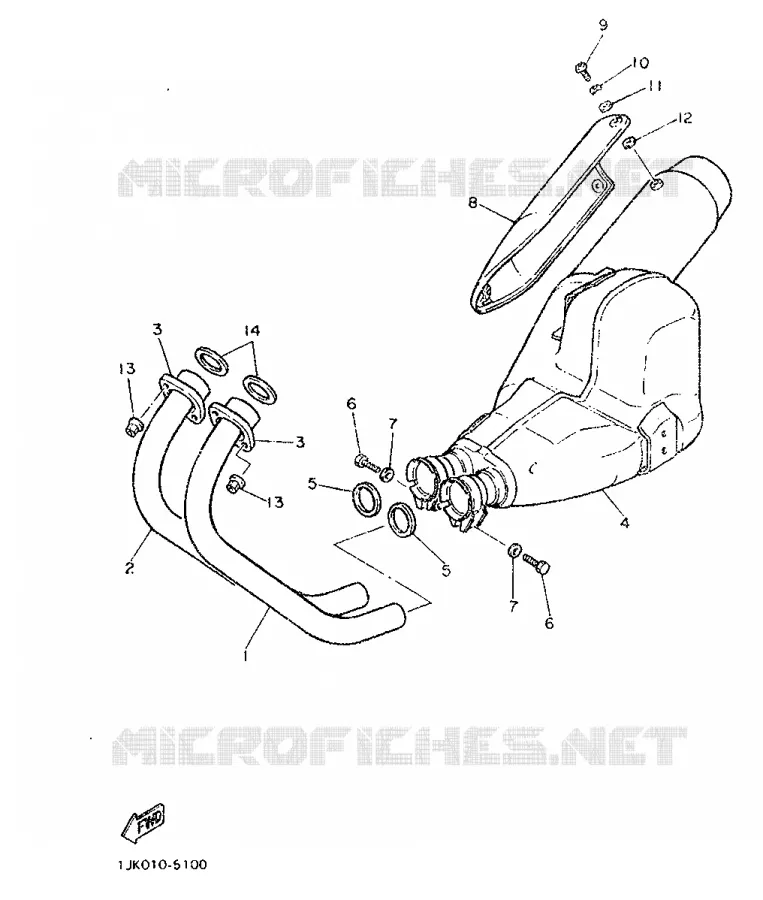 ECHAPPEMENT Yamaha MOTO 600 1986 SRX  SRX600