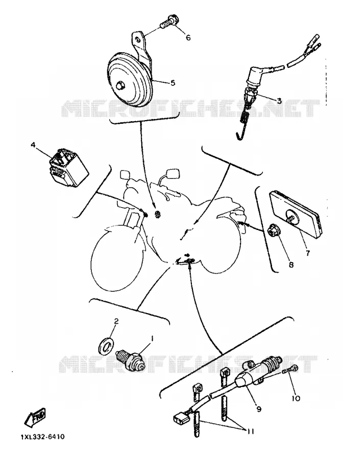 PARTIE ELECTRIQUE 2 Yamaha MOTO 600 1987 SRX  SRX600