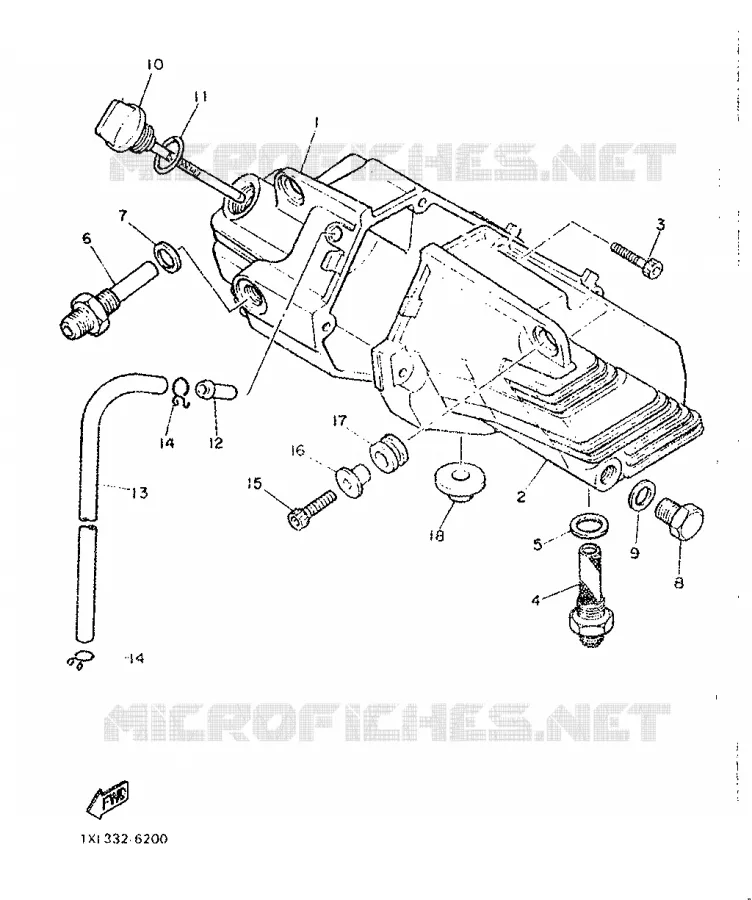 RESERVOIR D'HUILE Yamaha MOTO 600 1987 SRX  SRX600