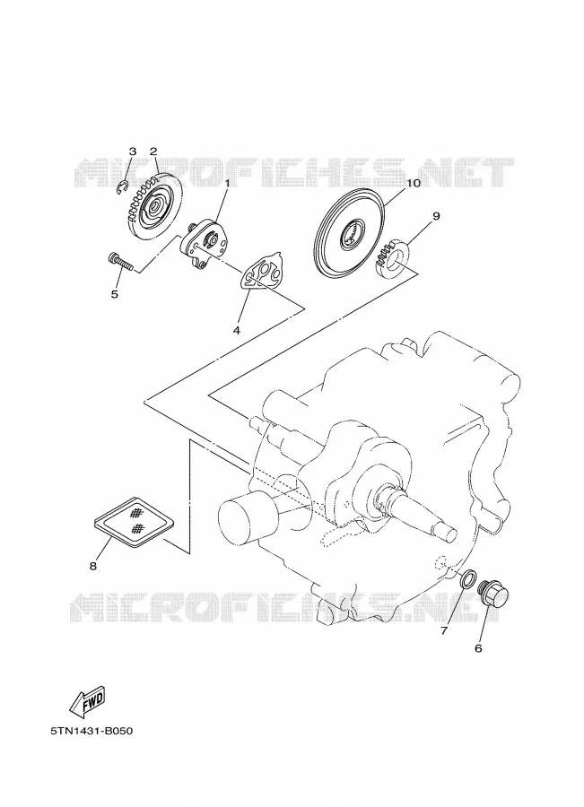 POMPE A HUILE Yamaha SCOOTER 110 2005 CRYPTON  T110