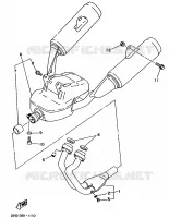 ECHAPPEMENT pour Yamaha TDM 1991