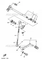 AXE DE SELECTEUR / PEDALE pour Yamaha TDM 1991