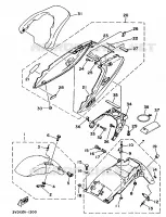 GARDE BOUE pour Yamaha TDM 1991