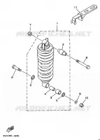 AMORTISSEUR ARRIERE pour Yamaha TDM 1991