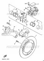 ETRIER DE FREIN ARRIERE pour Yamaha TDM 1991