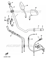 GUIDON ET CABLES pour Yamaha TDM 1991