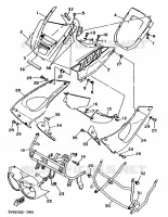 CARENAGES 1  pour Yamaha TDM 1991