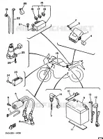 PARTIE ELECTRIQUE 1 pour Yamaha TDM 1991