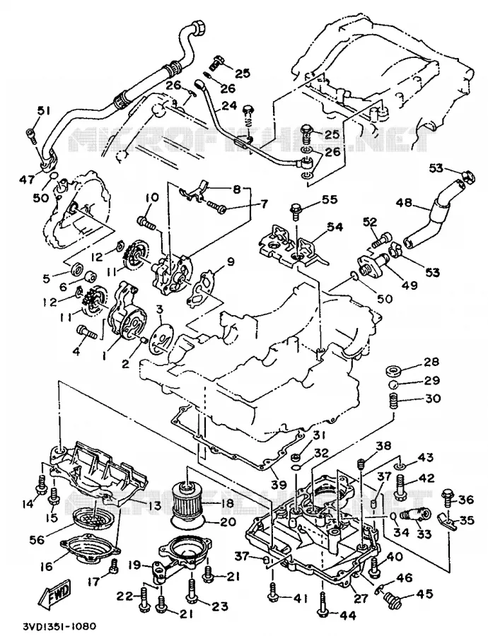 POMPE A HUILE Yamaha MOTO 850 1992 TDM  TDM850