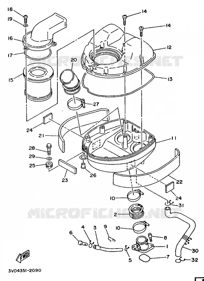 ADMISSION Yamaha MOTO 850 1992 TDM  TDM850
